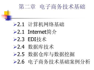 第二章 電子商務(wù)技術(shù)基礎(chǔ)